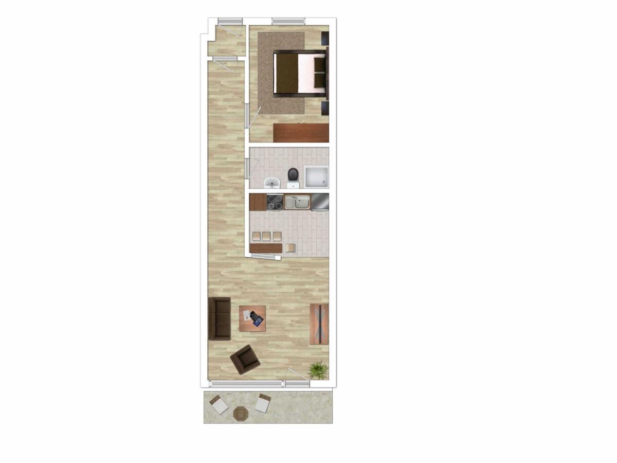 Wohnung 13, 2 Raum Wohnung Im Haus Pacific Mit Seesicht 库克斯港 外观 照片
